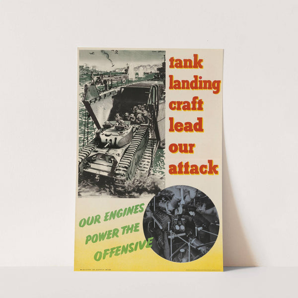 Tank Landing Craft Lead Our Attack by Clive Uptton