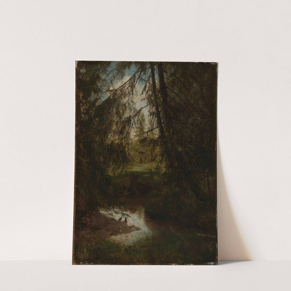 Tannen am Waldbach (1861) by Hans Thoma