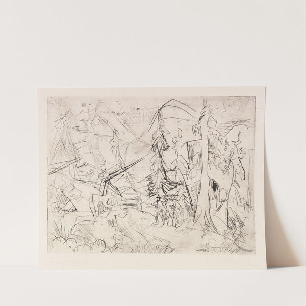 Tannen und Hütten (1918) by Ernst Ludwig Kirchner