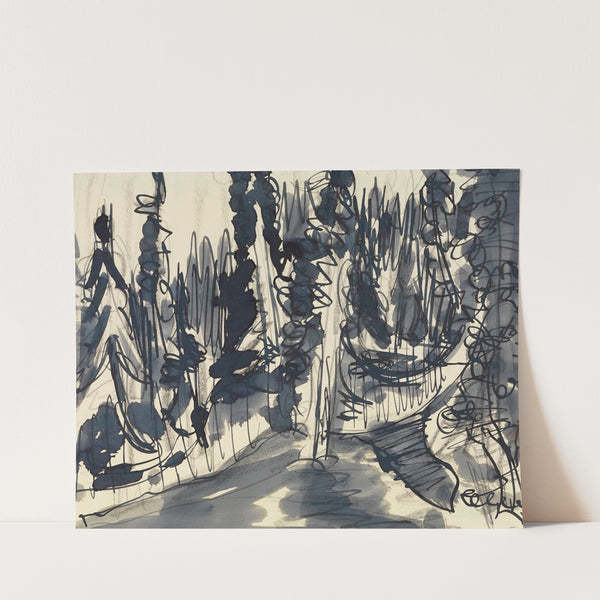 Tannenwald (Bergwald-Studie) (1936) by Ernst Ludwig Kirchner