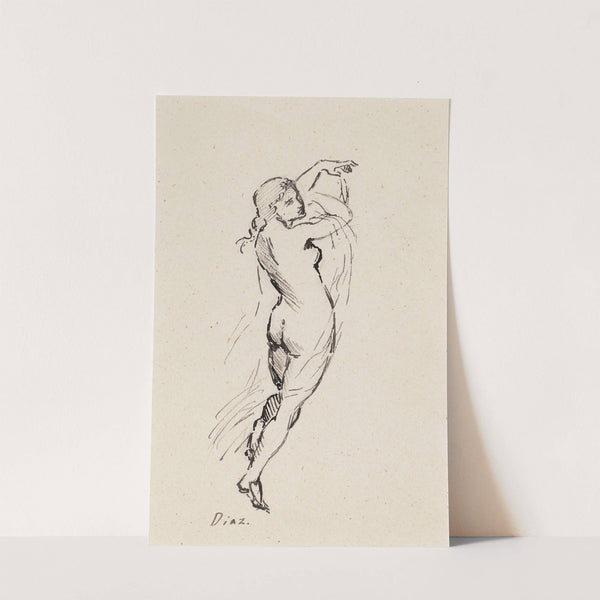 Tanssiva alaston nainen, Diaz de la Penan mukaan by Helene Schjerfbeck