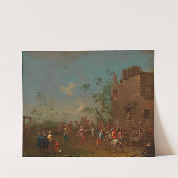 Tanz vor der Schenke (nach der Hochzeit) by Norbert Joseph Carl Grund