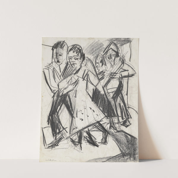 Tanzende Bauern (1920) by Ernst Ludwig Kirchner