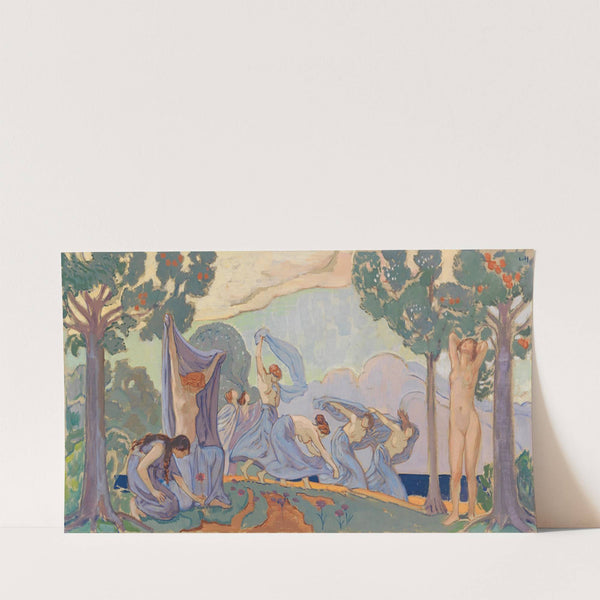 Tanzende mit Schleier (1905-06) by Ludwig von Hofmann