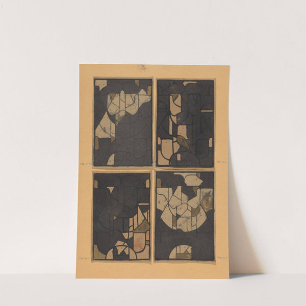 Tapijtontwerp voor raam in het Noordertransept van de Dom te Utrecht by Richard Nicolaüs Roland Holst