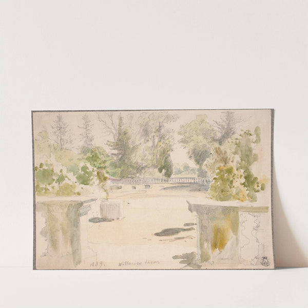 Taras w Wilanowie (1889) by Wojciech Gerson