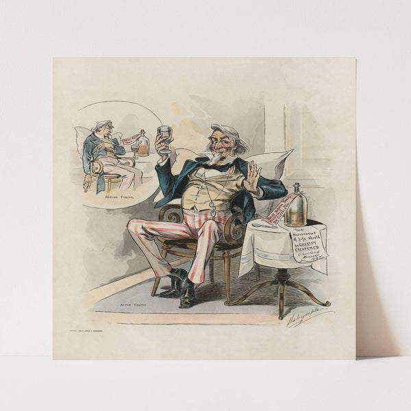 The modern King Canute (1899) by Louis Dalrymple