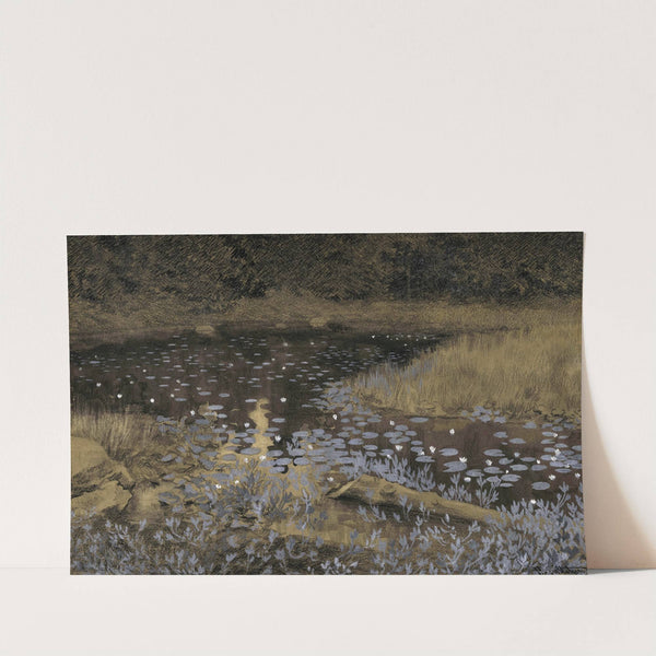 Tarn with Water Lilies by Theodor Kittelsen