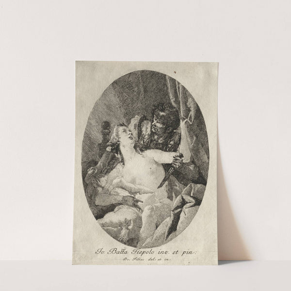 Tarquin and Lucretia (late 1700s) by Giovanni Domenico Tiepolo
