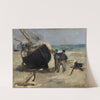 Tarring the Boat (Le Bateau goudronné) (1873) by Édouard Manet
