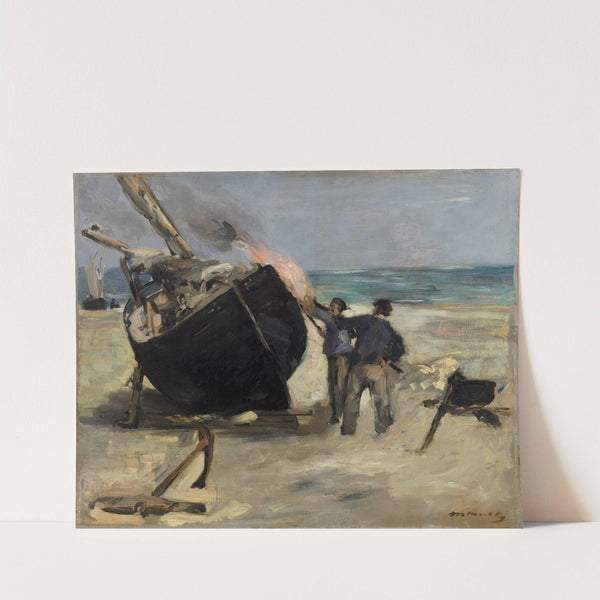 Tarring the Boat (Le Bateau goudronné) (1873) by Édouard Manet