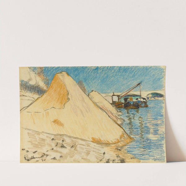 Tas de sable au bord de la Seine (1915-1945) by Armand Guillaumin