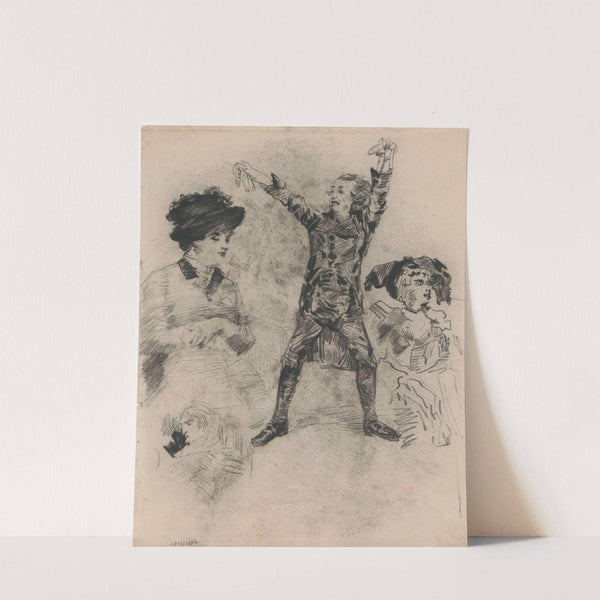 Taskin as the Miracle Doctor in Hoffmann's Tales by James Ensor