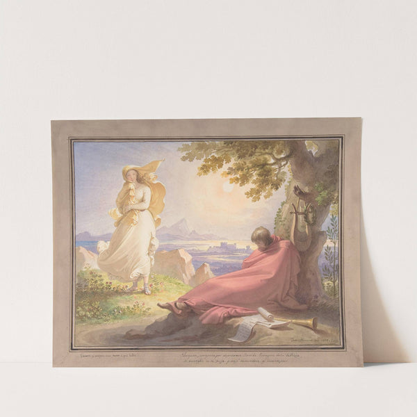 Tasso Contemplating Beauty by Tommaso Minardi