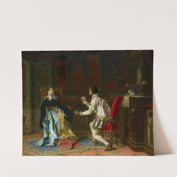 Tasso Reads His 'liberated Jerusalem' To Princess Eleonora D'este by Antonio Barzaghi-Cattaneo