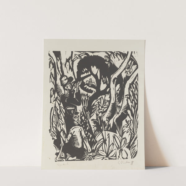 Taubenjäger im Gehölz, Fehmarn (1912) by Ernst Ludwig Kirchner