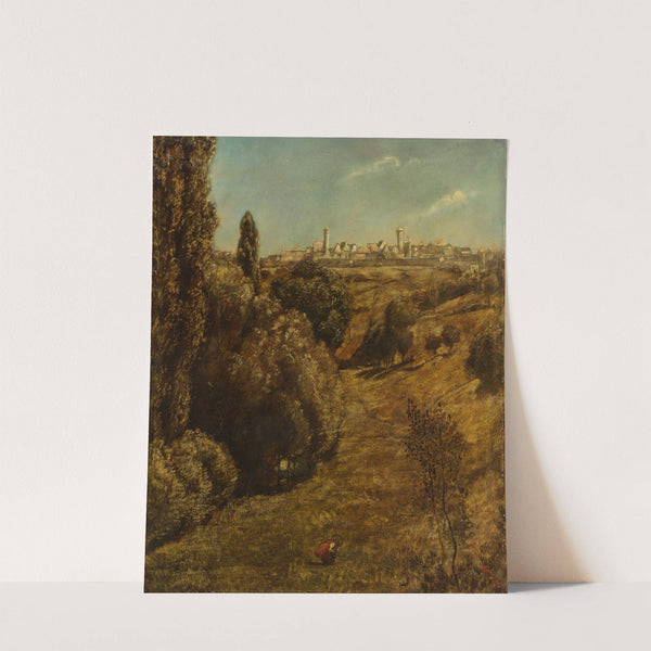 Taubertal mit Blick auf Rothenburg (1882) by Hans Thoma