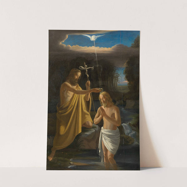 Taufe Christi (Entwurf zu einem Altarbild in der Lichtentaler Pfarrkirche) by Anonymous