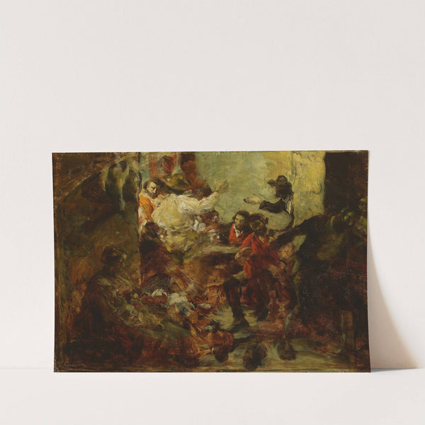 Tavern in Rome, sketch (1874) by Aleksander Gierymski