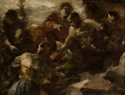Tavern in Rome, sketch