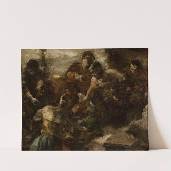 Tavern in Rome, sketch (1874) by Aleksander Gierymski