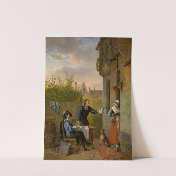 Tavern Scene by Ignatius Josephus Van Regemorter