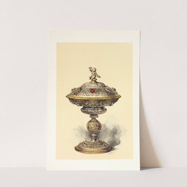 Tazza, with Cover, in Silver set with Jewels by John Charles Robinson