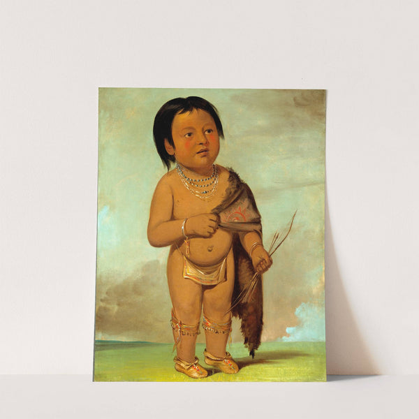Tcha-Aés-Ka-Ding, Grandson of Buffalo Bull's Back Fat by George Catlin