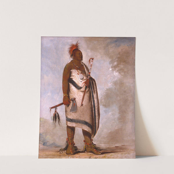 Tchong-Tas-Sáb-Bee, Black Dog, Second Chief by George Catlin