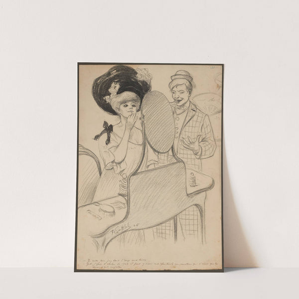 Te colle donc pas tant d’rouge aux lèvres – Zut J’fais l’salon de 1906 il peut y avoir aux fauteuils en amateur qui (1906) by Fernand Louis Gottlob