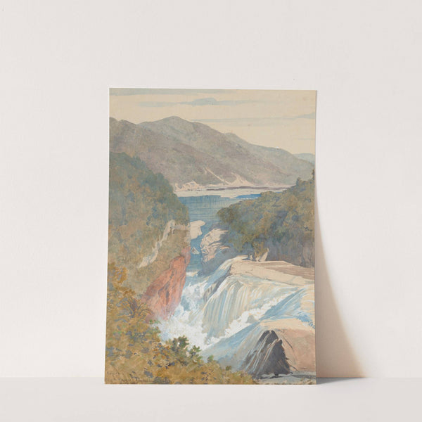 Te Reinga, Falls of the Wairoa. Hawke's Bay by James Crowe Richmond