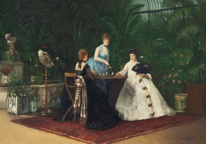 Tea in the conservatory