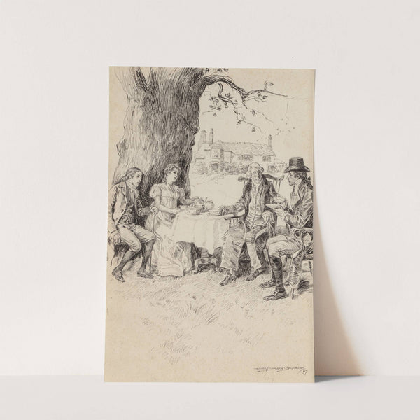 Tea in the Garden (1897) by Alice Barber Stephens