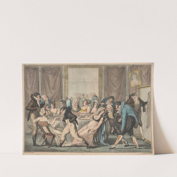 Tea Parisian. Supreme bon ton, at the beginning of the 19th century by Fulchran Jean Harriet