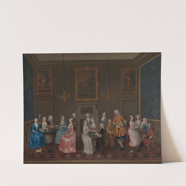 Tea Party at Lord Harrington's House, St. James's by Charles Philips