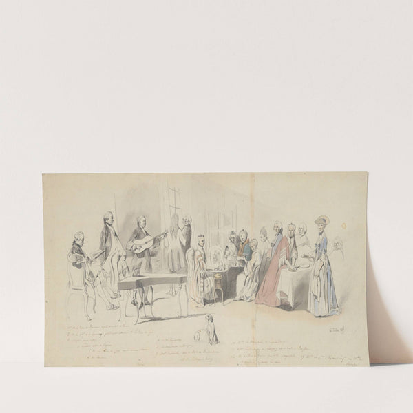 Tea Party at the Prince de Conti’s (mid-19th century) by Henry Bonaventure Monnier