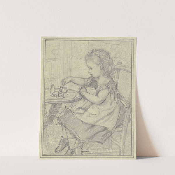 Tea with Dolly by Otto Scholderer