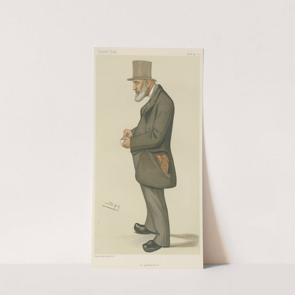 Teachers and Headmasters; ‘A Professor’, Mr. James Edwin Thorold Rogers, March 29, 1884 (1884) by Leslie Matthew Ward