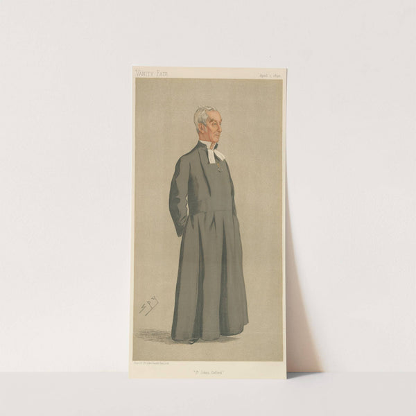 Teachers and Headmasters; ‘St. John’s, Oxford’, The President of St. John’s College, Oxford, Dr. J. Bellamy, April 1, 1893 (1893) by Leslie Matthew Ward