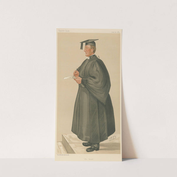 Teachers and Headmasters; ‘The Head’, The Reverand Edmond Warre, June 20, 1885 (1885) by Leslie Matthew Ward