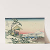 Teahouse at Koishikawa the morning after a snowfall by Katsushika Hokusai