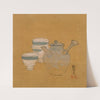 Teapot and Cups (1847) by Shibata Zeshin