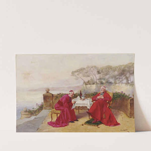 Teatime On The Balcony by Alfred-Charles Weber