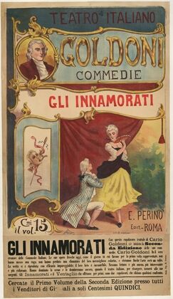 Teatro italiano. Goldoni commedie Gli innamorati Les Amoureux (1890)