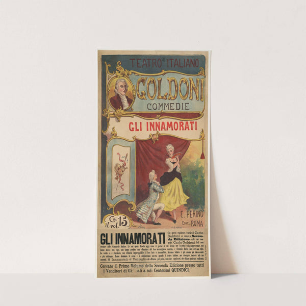 Teatro italiano. Goldoni commedie Gli innamorati Les Amoureux (1890) by Ottavio Rodella Tavio