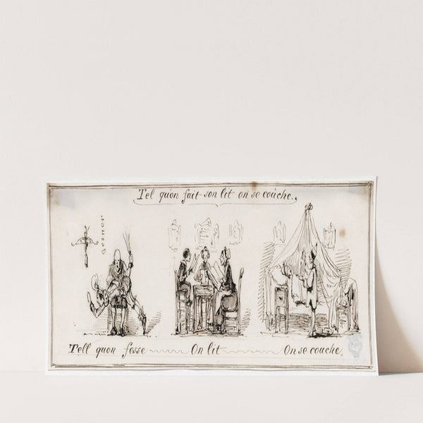 Tel qu’on fait son lit, on se couche, lijfstraf, lezen ea (1840) by Pieter van Loon