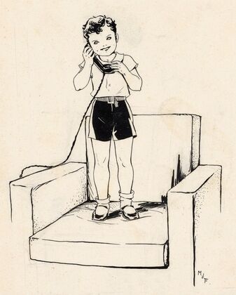 Telefonerende jongen