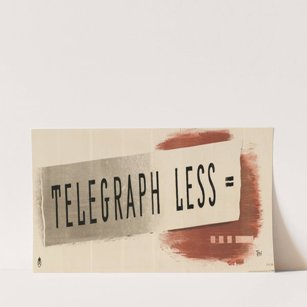Telegraph Less by Hans Schleger