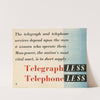 Telegraph Less - Telephone Less by Anonymous