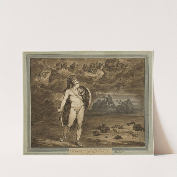 Telemachus, Believing that His Father, Ulysses, Is Dead, Searches for Him in the Underworld, from The Adventures of Telemachus, Book 18 (1808) by Bartolomeo Pinelli